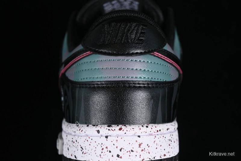 Nike Dunk Low Panda Prank Universe Exploration - Black Purple SB Strap Low Top Casual Skate Shoes - DV0831-002