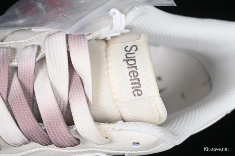 Nike Air Force 1 '07 Low Supreme Collaboration - Beige/Brown Colorway Low-Top Casual Sneakers BB7577-215