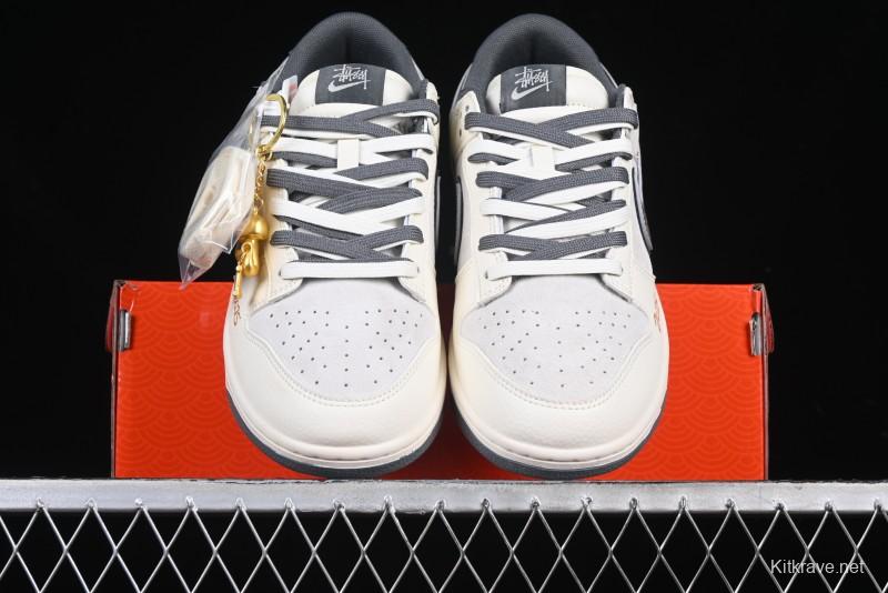 Nike SB Dunk Low Stussy Snake Year Collaboration Anniversary Edition Low-Top Casual Sneakers - DM6868-008