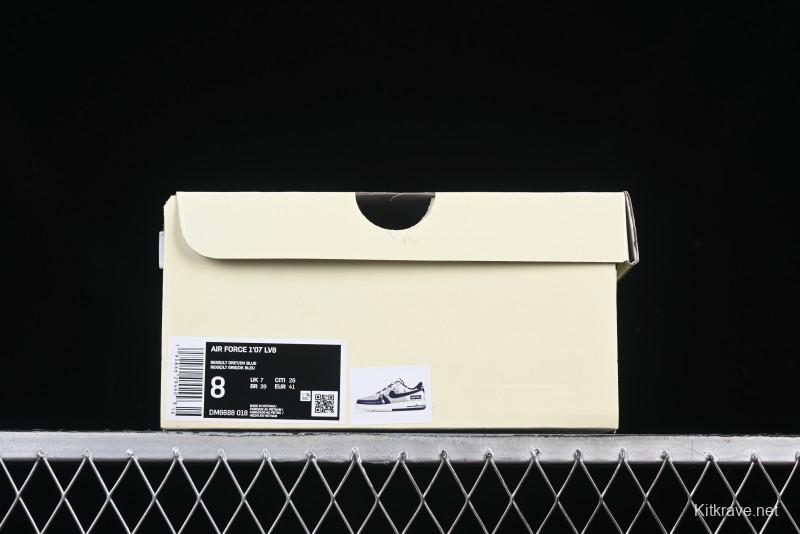 Nike Air Force 1 '07 Low Supreme Collaboration Beige Blue Low-Top Casual Sneakers - DM6688-018