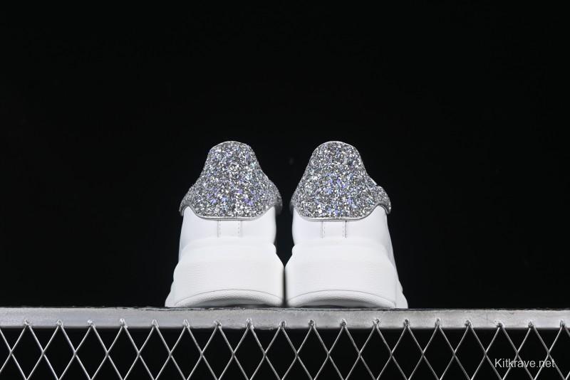 Alexander McQueen Oversized Sneakers with White Crystals - D.E5