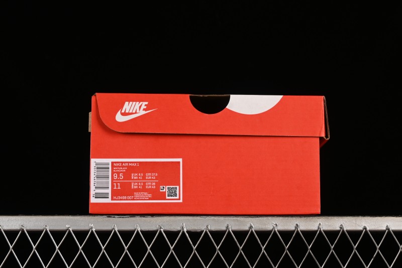 Nike Air Max 1 Retro Running Shoes with Half-Sole Air Cushion - HJ3498-007