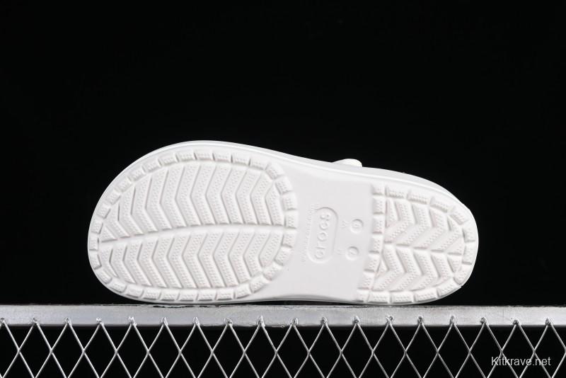 Crocs Crocband Platform Rainbow Comfortable Thick-Soled Clogs - B.D4