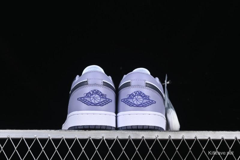 Nike Air Jordan 1 Low AJ1 Haze Purple Casual Lifestyle Sneakers - 553558-145
