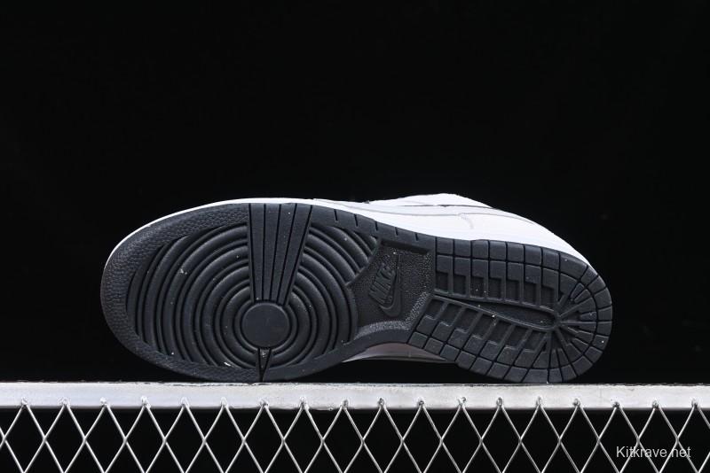 Nike Dunk Low 85 Double Swoosh White Grey SB Low Top Casual Skate Shoes - HV1800-101