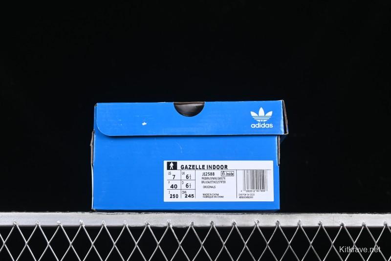 Adidas Origials Gazelle Indoor JI2588 Retro Casual Slip-Resistant Wear-Resistant Low-Top Sneakers - JI2588