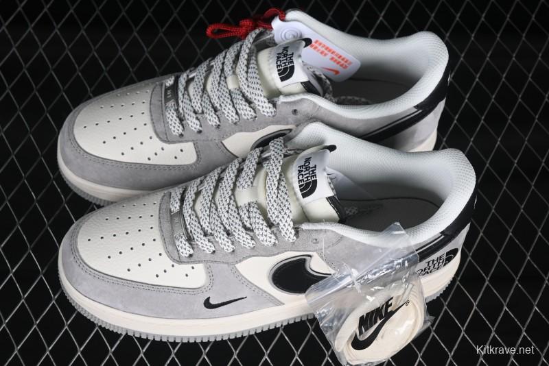 Nike Air Force 1 '07 Low The North Face Collaboration Grey Suede Casual Sneakers - XZ6188-763