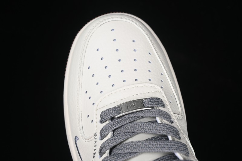Nike Air Force 1 '07 Low Stussy Collaboration - Grey Swoosh Casual Sneakers - XZ6188-256