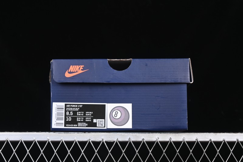 Nike Air Force 1'07 Low "Black Eight" Custom Casual Sneakers for Autumn Winter - YD2425-808