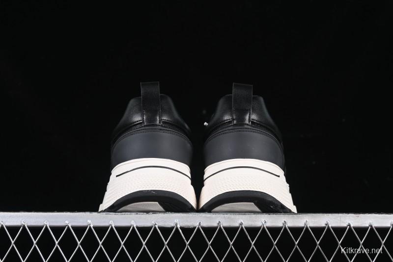 Shoot Brand Replay Black Plum Retro Comfort Leather Anti-Slip Platform Low-Top Casual Sneakers - AJD4