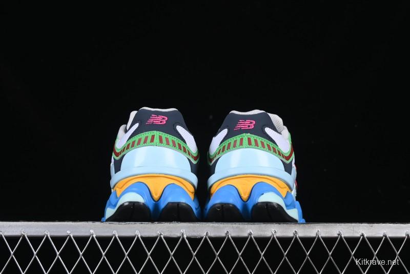 New Balance 9060 Retro Casual Running Sneakers with ABZORB Cushioning Technology - U9060NBN