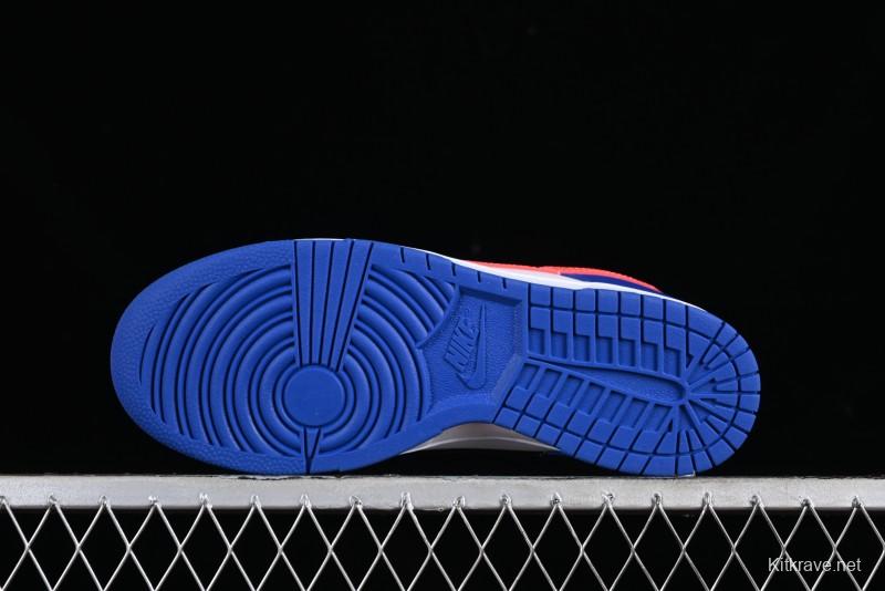 Nike Dunk Low SB Casual Skate Shoes in White Blue Red - CW1590-104