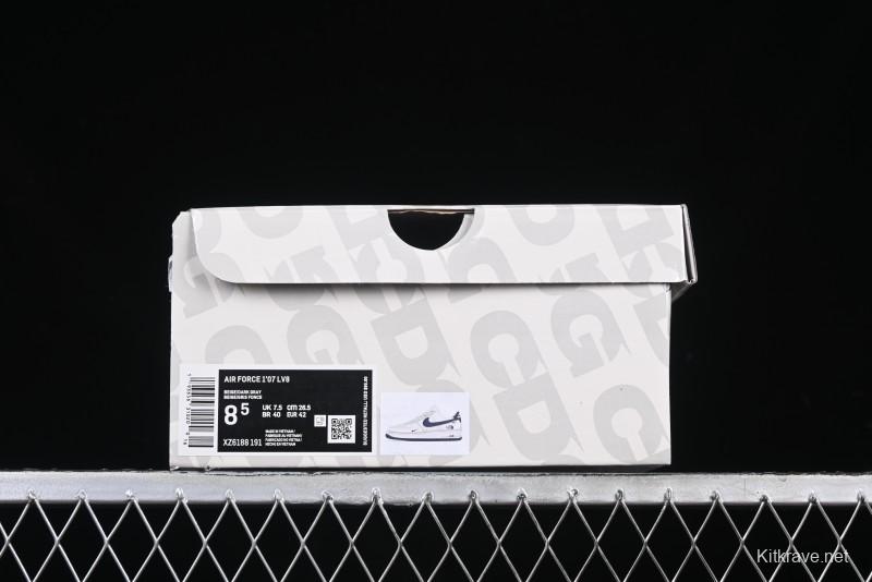 Nike Air Force 1 '07 Low The North Face Collaboration Beige Grey Check Grey Outsole Casual Sneakers - XZ6188-191