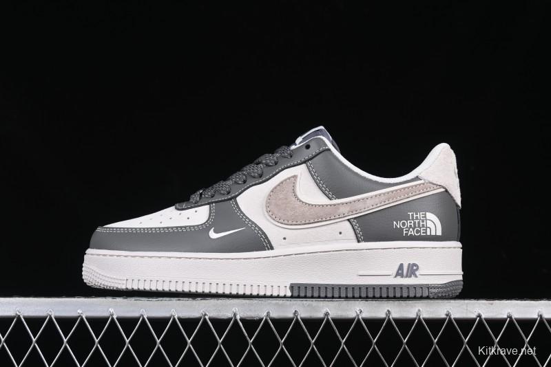 Nike Air Force 1 '07 Low North Face Collaboration Light Grey Two-Tone Low-Top Casual Sneakers - DM6688-046