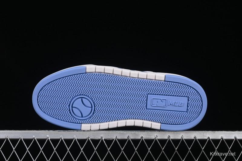 New York Yankees MLB Chunky Liner Denim Monogram Lightweight Elevated Platform Casual Sneakers - 3ASXD025N50BLS