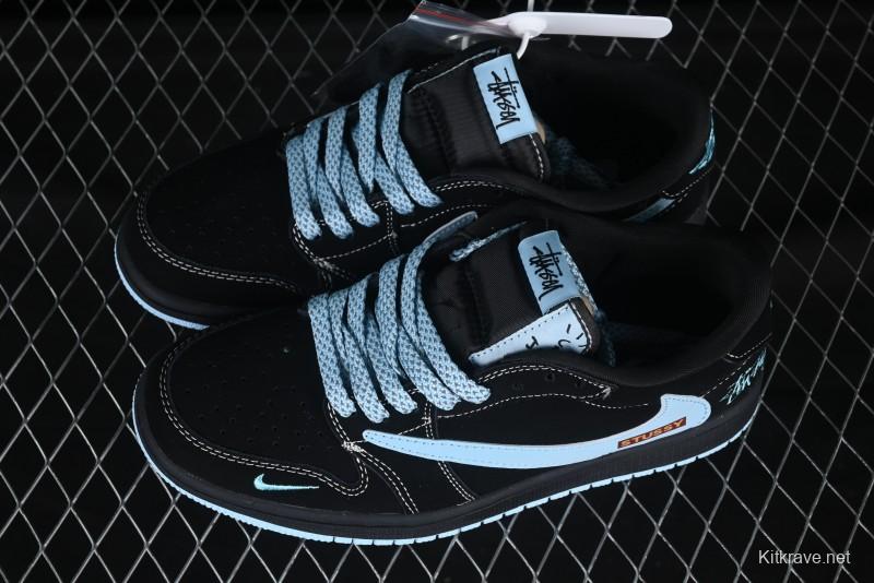 Nike Travis Scott x Fragment Design x Air Jordan 1 Low OG SP AJ1 Retro Sneakers - XS2024-008
