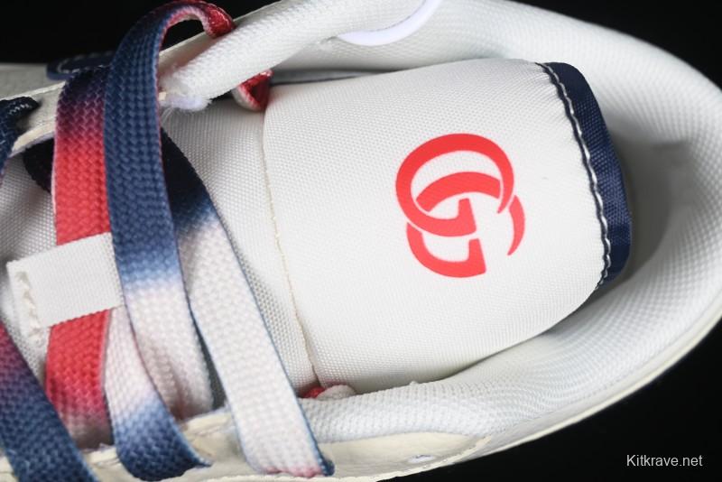 Nike Air Jordan 1 Low AJ1 Gucci Collaboration Beige Blue Swoosh Retro Basketball Shoes - FC1688-198