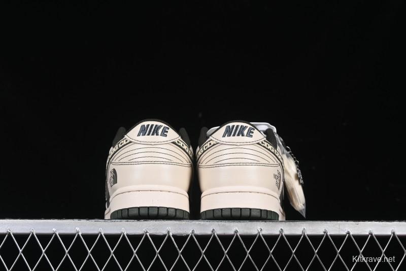 Nike SB Dunk Low The North Face x CDG Anniversary High-End Custom Low-Top Casual Sneakers - DM6868-015