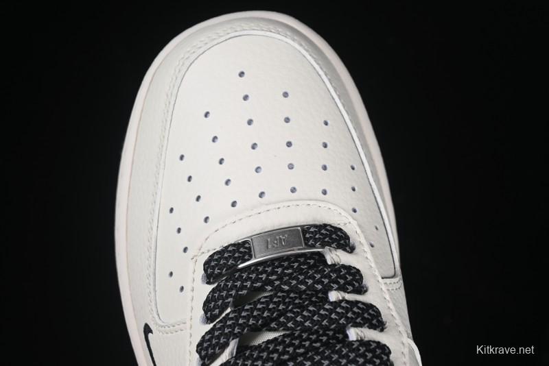 Nike Air Force 1 '07 Low Casual Sneakers with Multi-Swoosh Design - HH7518-046