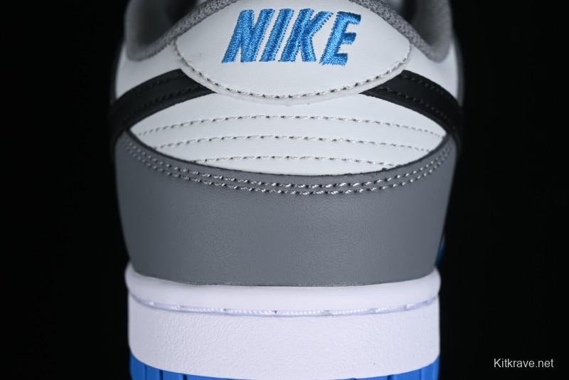 Nike Dunk Low SB Skateboarding Shoes in White Blue Grey - FB9109-001