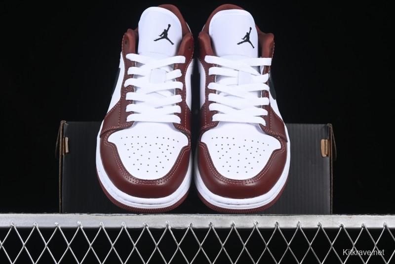 Nike Air Jordan 1 Low AJ1 White University Red Casual Sneakers - HF3148-102