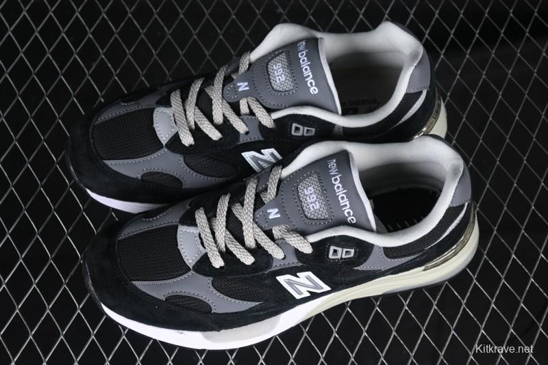 New Balance Made In USA 992 Classic Retro Running Sneakers with Superior Comfort - M992BK