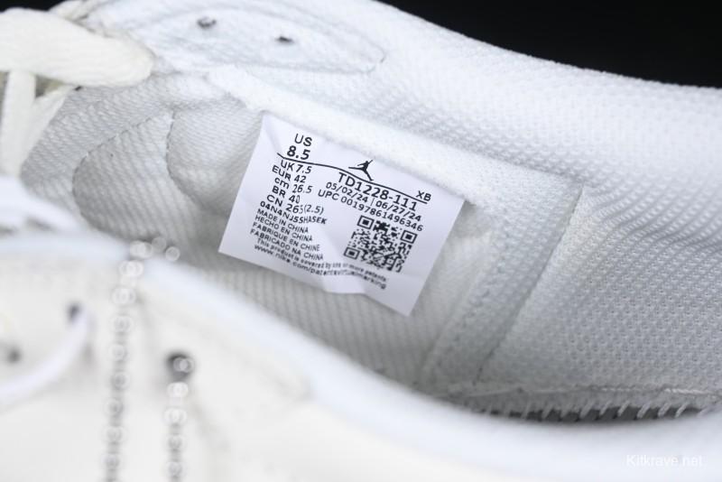 Nike Travis Scott x Air Jordan Low OG SP AJ1 Retro Sneakers in Pure White - TD1228-111