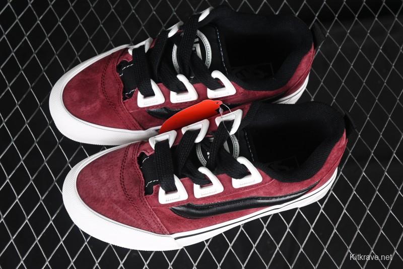 Vans Knu Skool DR Wine Red New Series Chunky Sneakers - VN000CZUVE8