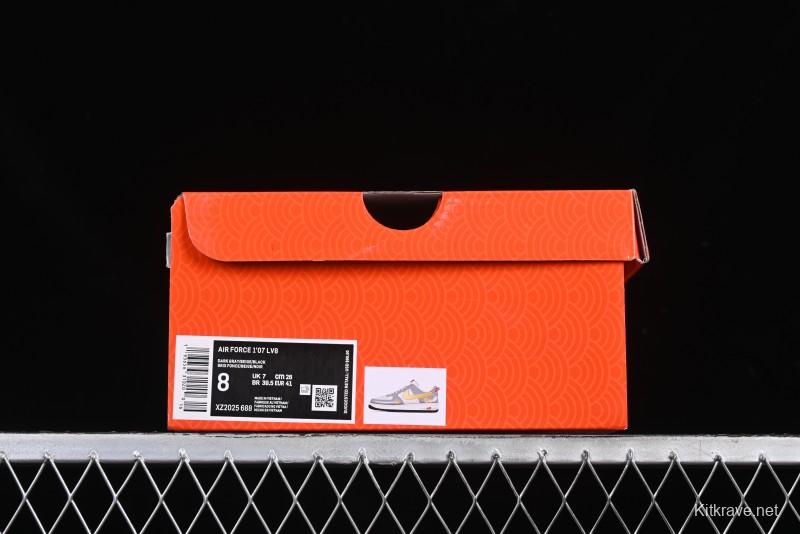 Nike Air Force 1 '07 Low Year of the Snake Limited Edition Golden Snake Scale Low-Top Casual Sneakers - XZ2025-688