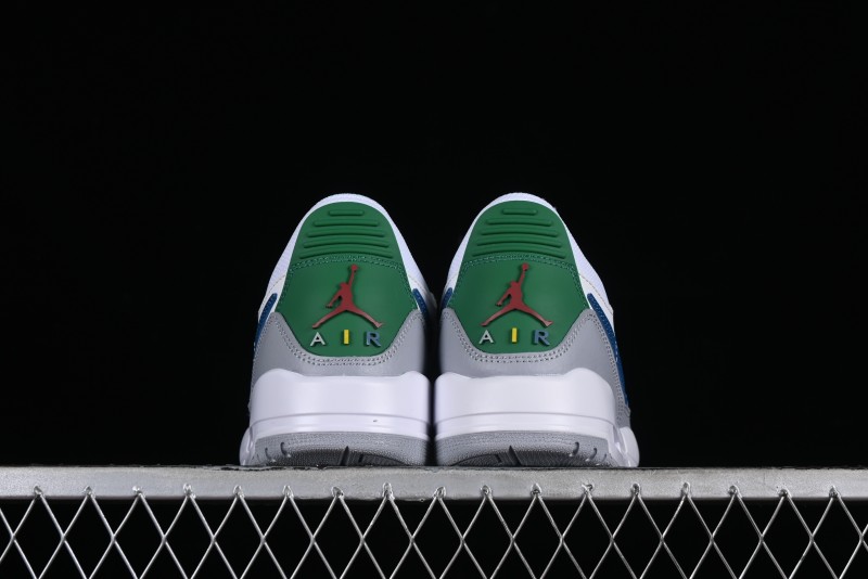 Nike Air Jordan Legacy AJ312 Low Triple Strap Sneakers with Premium Leather - CD9054-140