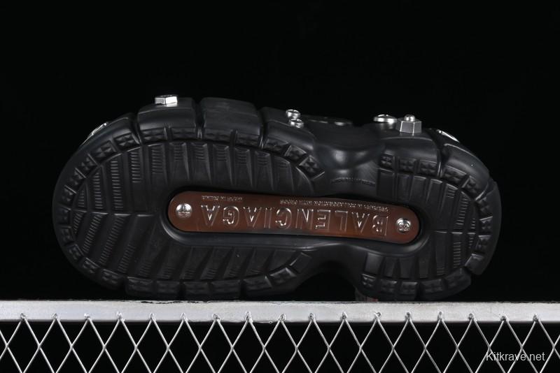 Balenciaga Hardcrocs Slide EVA Round Toe Ultra Thick Sole Clog Sandals - W1S8N1081