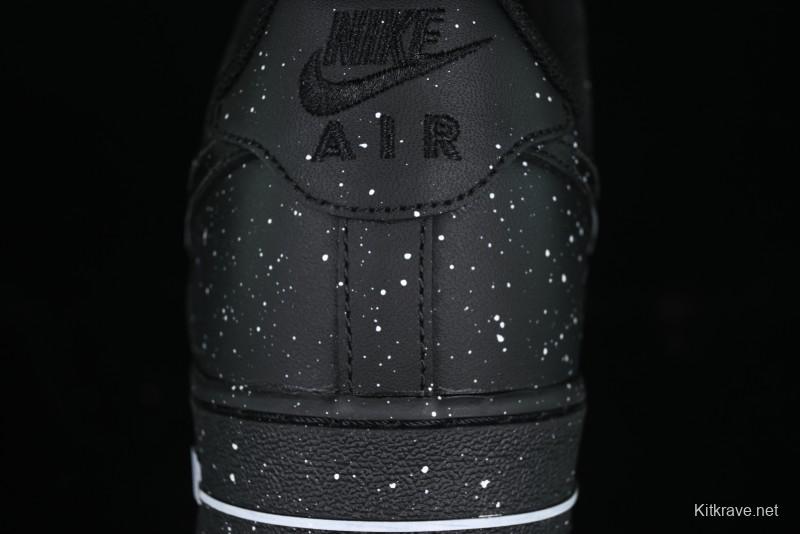 Nike Air Force 1 '07 Low Casual Sneakers with Black Splatter Design - ZH0316-046