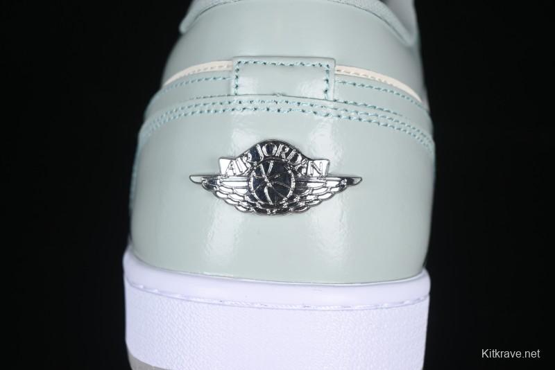 Nike Air Jordan 1 Low AJ1 Amber Green Low-Top Casual Sneakers - HF4078-100