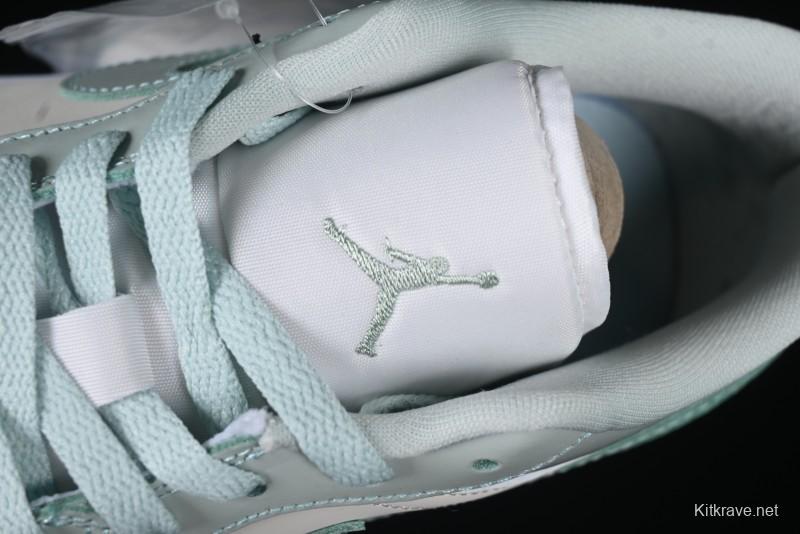 Nike Air Jordan 1 Low AJ1 Amber Green Low-Top Casual Sneakers - HF4078-100