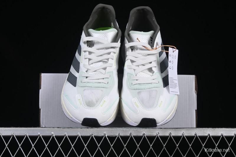 Adidas Lightstrike Pro Running Shoes - White/Black Neon Edition