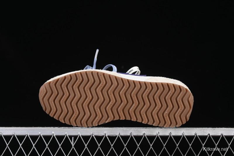 New Balance 237 Heritage Sneakers - Suede and Mesh in Muted Gray with Blue Accents