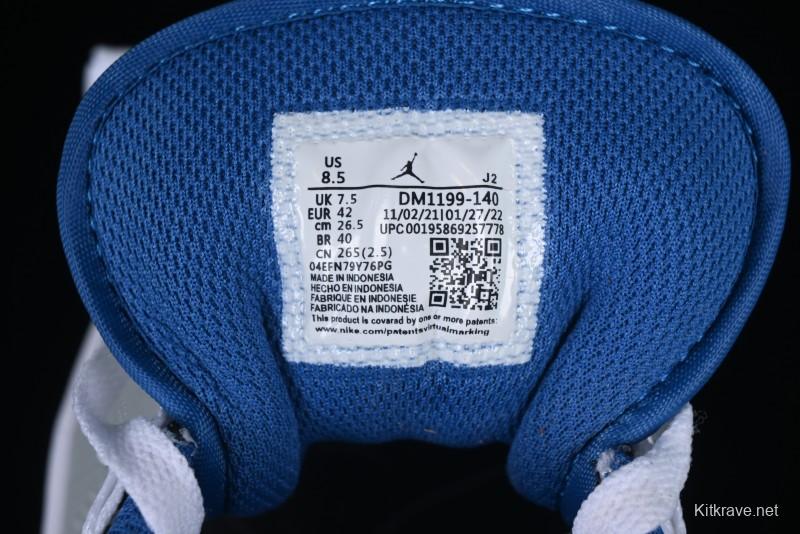 Nike Air Jordan 1 Low True Blue Retro Basketball Shoes - DM1199-140