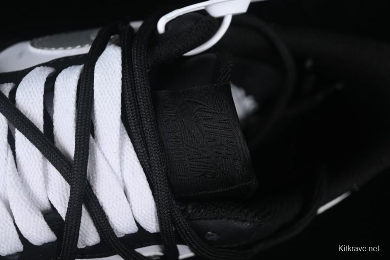 Nike Air Force 1'07 Low Silver Wing Panda Casual Sneakers with Strap - ZH0316-064