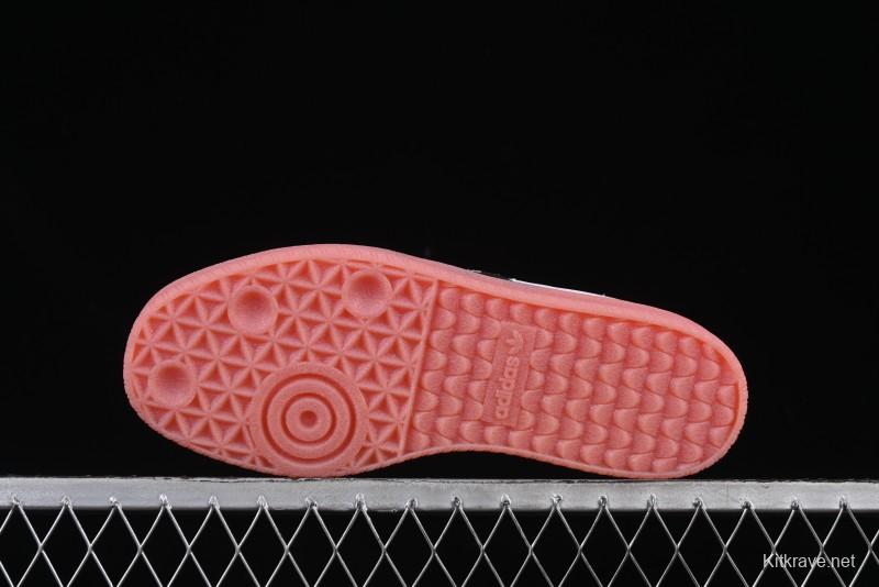 Adidas Samba Classic – White/Black with Pink Translucent Sole