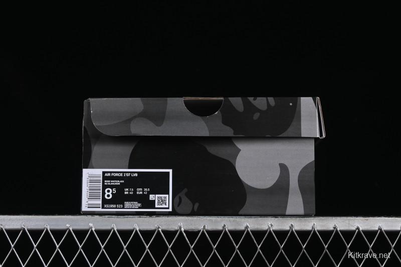 Nike Air Force 1 '07 Low Bape Collaboration Dual Camo Print Casual Sneakers - XS1958-523