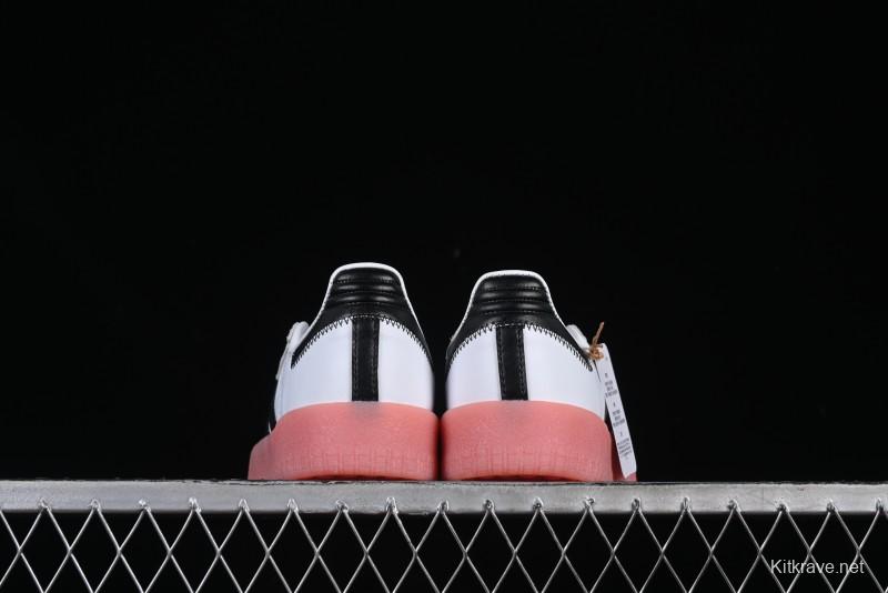 Adidas Samba Classic – White/Black with Pink Translucent Sole