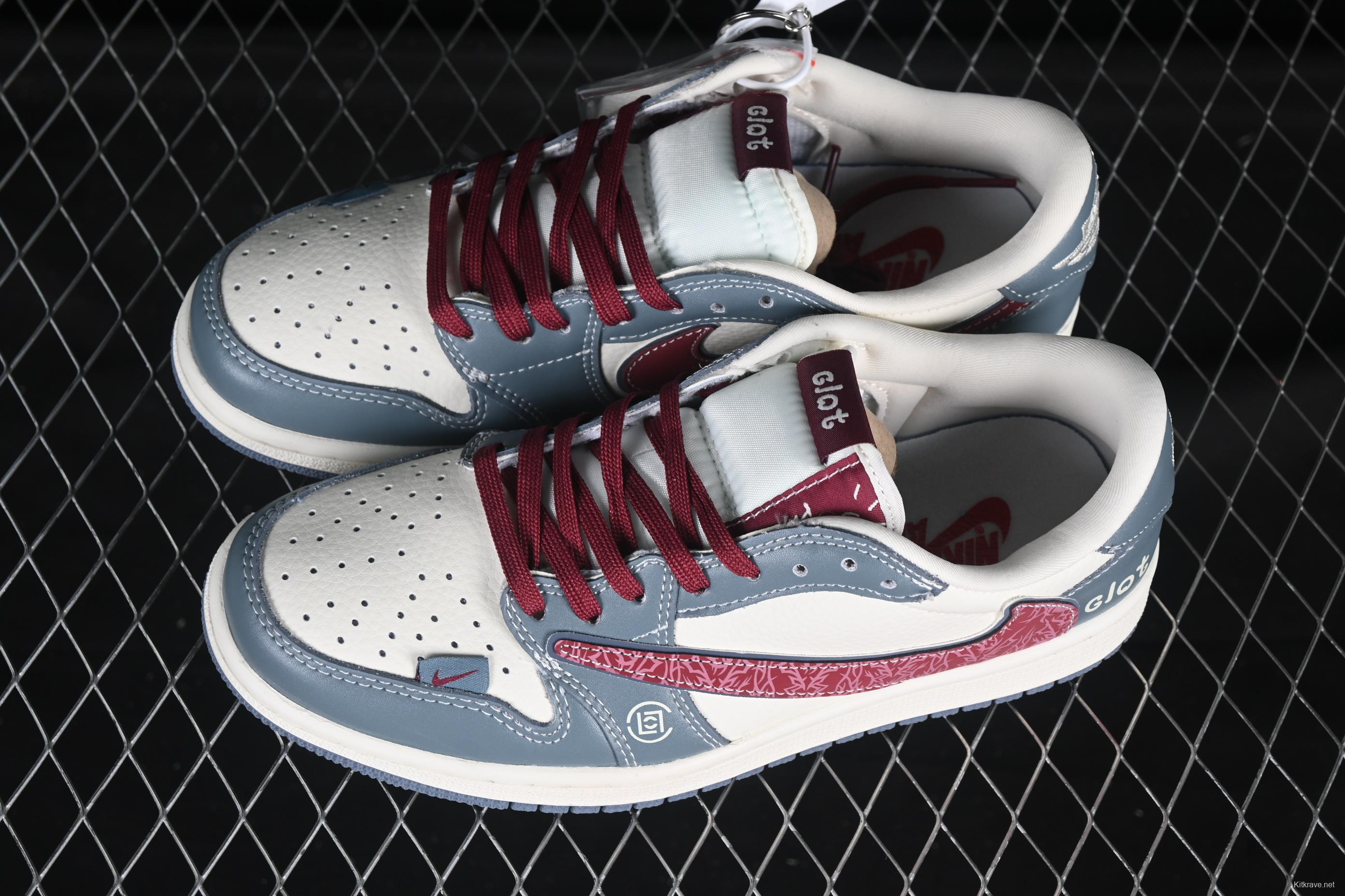 Nike Travis Scott x Fragment Design x Air Jordan 1 Low OG SP Sneakers - XS2024-009