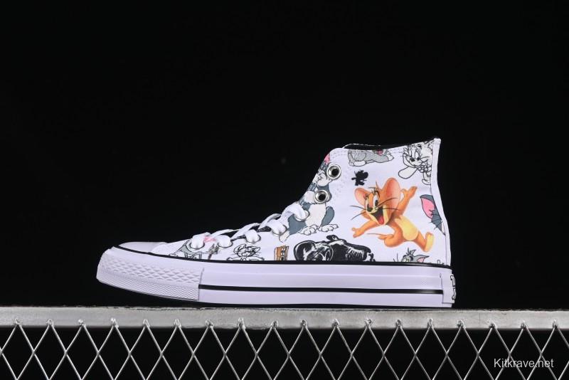 Converse All Star High Top Casual Sneakers with Tom and Jerry Theme - A15112C