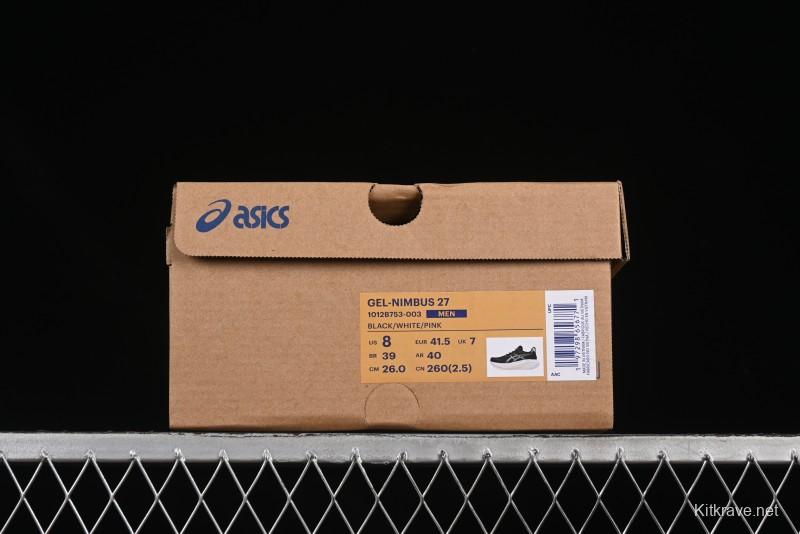 Asics Gel-Nimbus 27 Retro Breathable Casual Shoes with Cushioning for Men - 1012B753-003