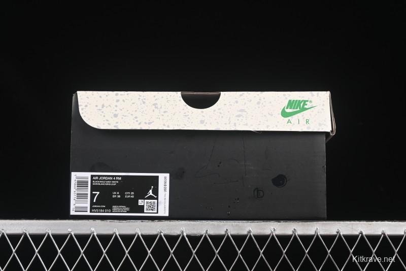 Nike Air Jordan 4 Remastered Sneakers in Black Grey White - HV5184-010