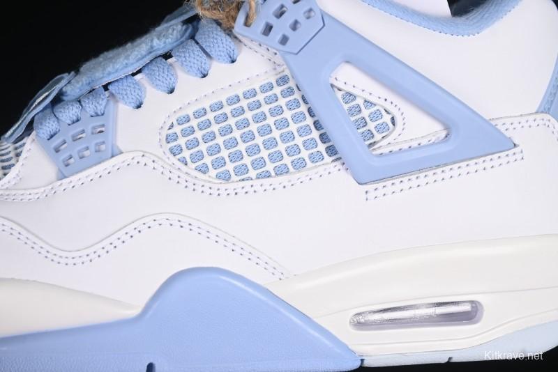 Nike Air Jordan 4 Retro "Forget Me Not" Mothers Day Sneakers with Floral Accents - HV0823-100