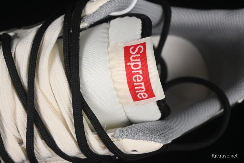 Nike Air Force 1 '07 Low Supreme Collaboration Dual-Tone Grey Black Drawstring Casual Sneakers - DM6868-069