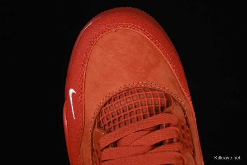 Nike Nigel Sylvester x Air Jordan 4 Retro High OG "Brick By Brick" Sneakers - HF4340-800