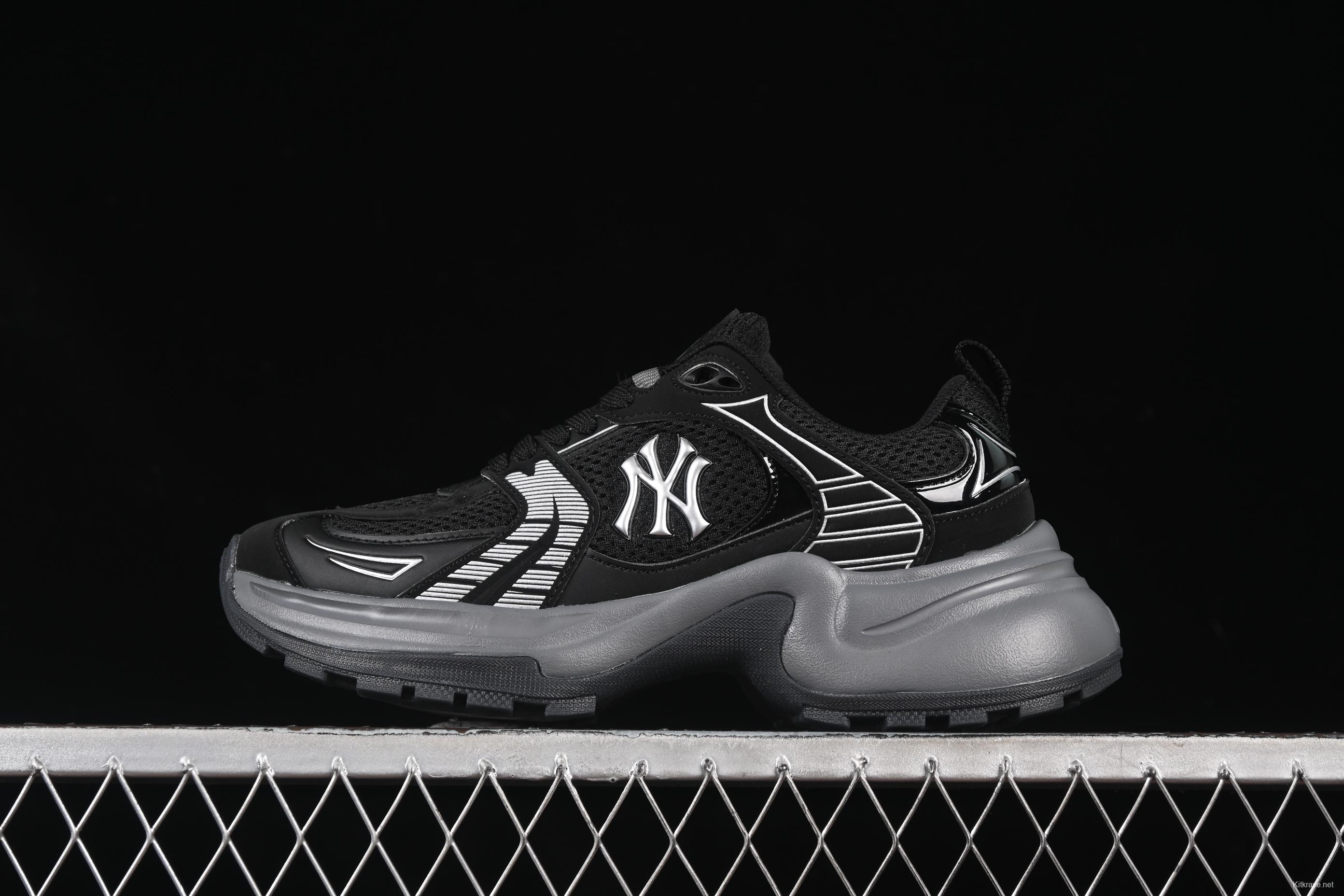 New York Yankees MLB XLG Chunky Breathable Casual Sneakers - 3ASHW045N50BKS