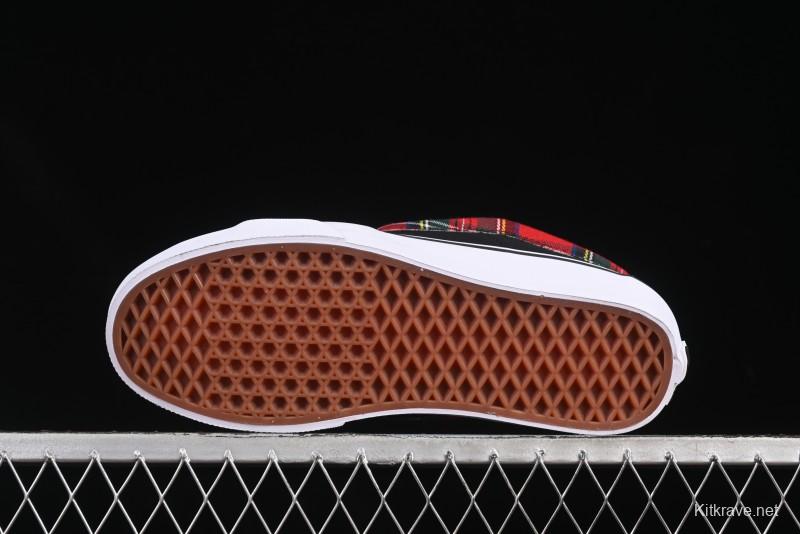 Vans Sk8-Mid Anaheim Collection Scottish Plaid Casual Low-Top Canvas Shoes - VN0A4UWIVNE